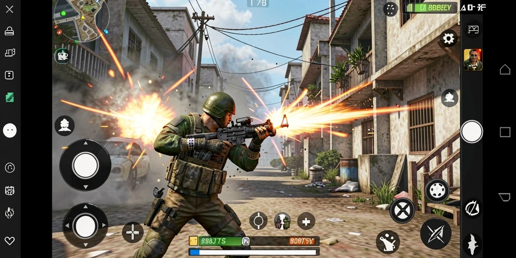 Tampilan gameplay mendebarkan dalam 898A dengan aksi yang intens.