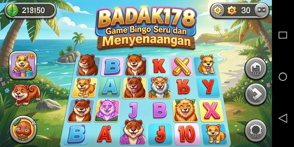 Tampilan menarik ketika bermain Bingo di BADAK178.