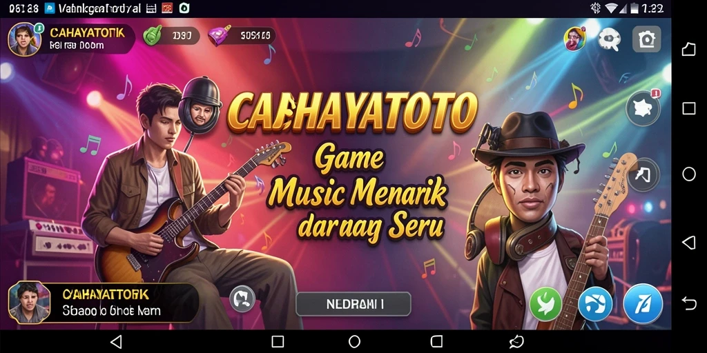 Tampilan gameplay CAHAYATOTO yang penuh warna dan dinamis.