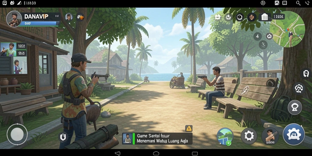 Screenshot gameplay <strong>DANAVIP</strong> yang seru dan menghibur.