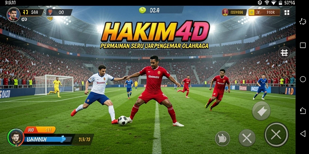 Tampilan menarik dari gameplay HAKIM4D yang penuh aksi olahraga.