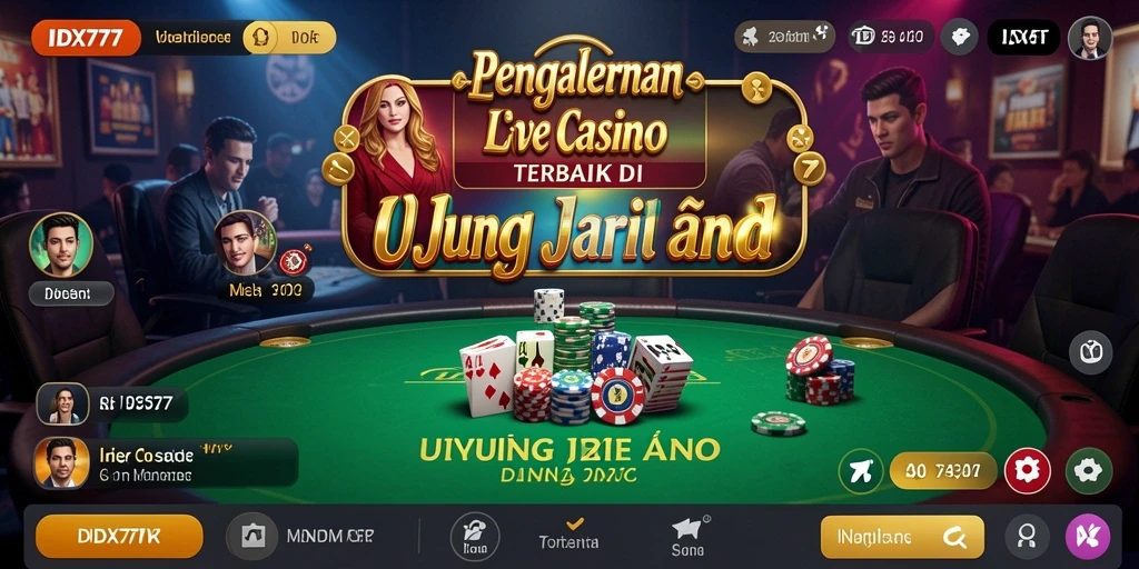 Tampilan gameplay live casino yang mendebarkan di IDX777.