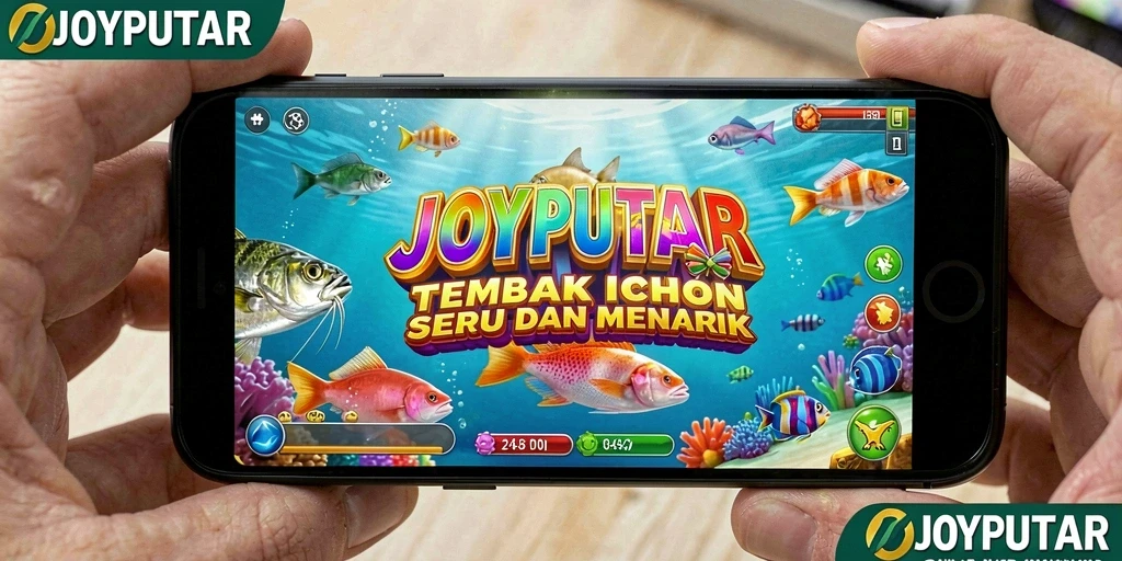 Tampilan gameplay seru dari JOYPUTAR Tembak Ikan.