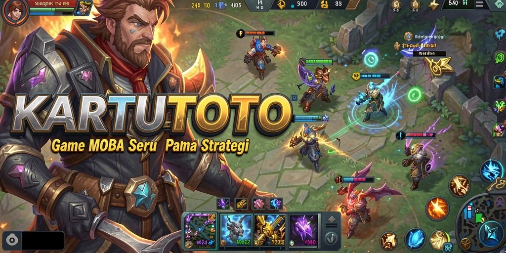 Screenshot gameplay KARTUTOTO yang menampilkan pertempuran tim.
