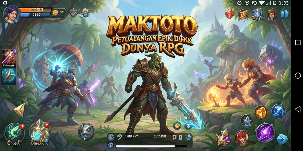 Gameplay seru dari MAKTOTO yang menampilkan pertempuran dan eksplorasi dunia RPG.
