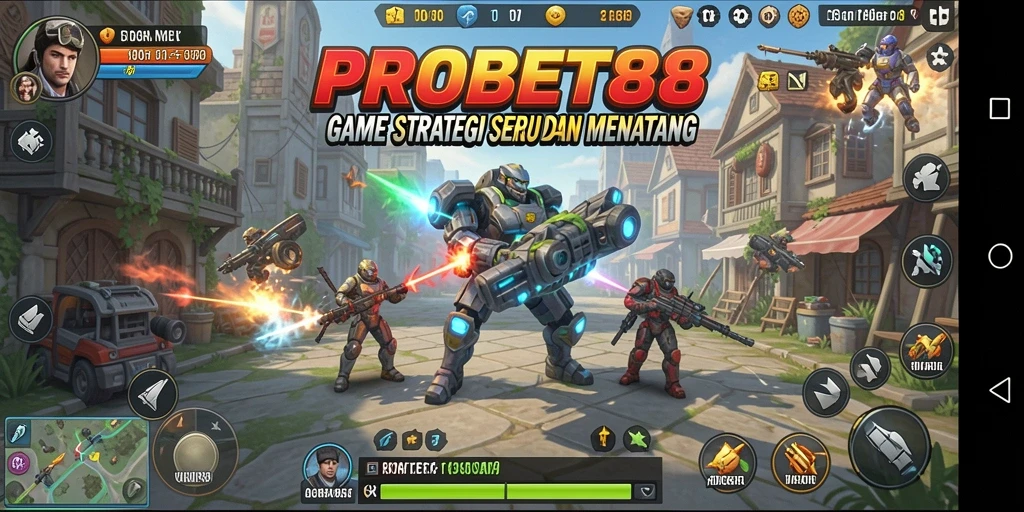 Tampilan gameplay PROBET88 yang menegangkan dan strategis.