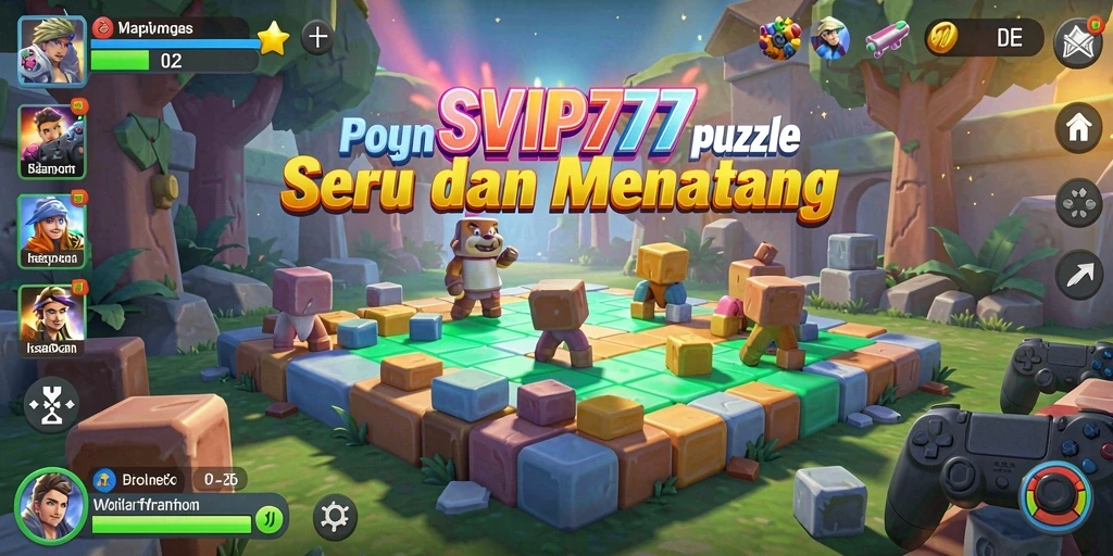 Tampilan menarik gameplay puzzle SVIP777 yang mengasah logika.