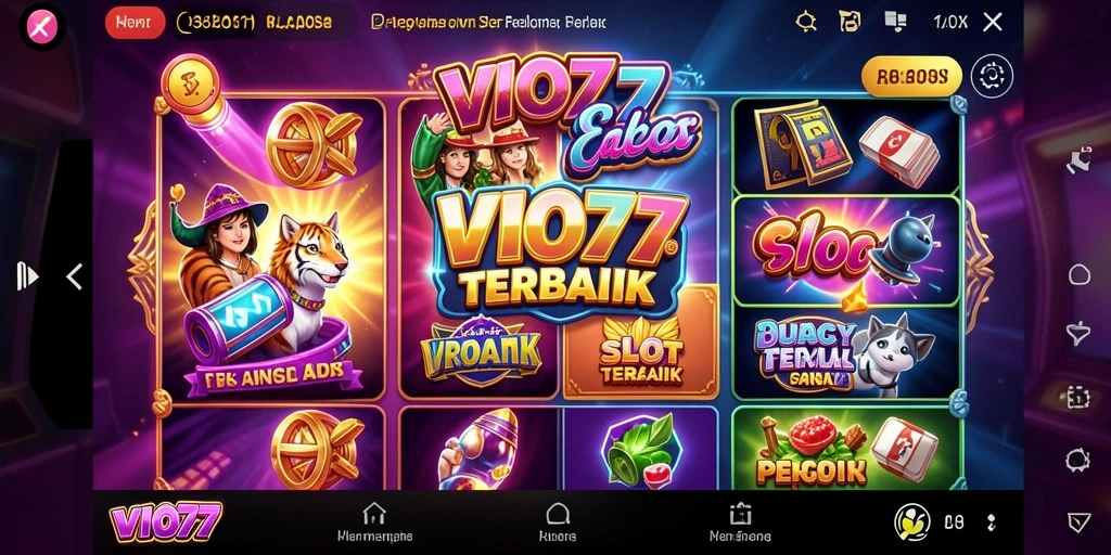 Tampilan menakjubkan dari gameplay VIO77 dengan berbagai slot menarik.
